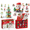 Christmas Building Blocks Set Box Kids Toys 24Years Xmas Advent Calendar Bricks Diy Kit Gift for Children 6 Years Old and Above