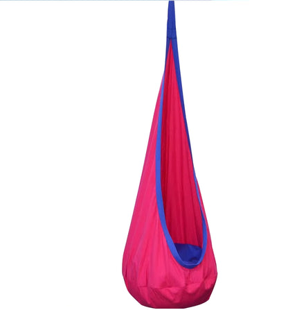 New Children'S Hanging Chair Portable Parachute Cloth Swing Bed Indoor Courtyard Model with Inflatable Cushion Hanging Chair