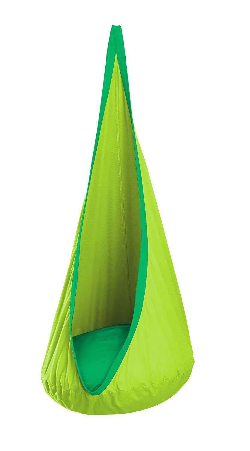 New Children'S Hanging Chair Portable Parachute Cloth Swing Bed Indoor Courtyard Model with Inflatable Cushion Hanging Chair