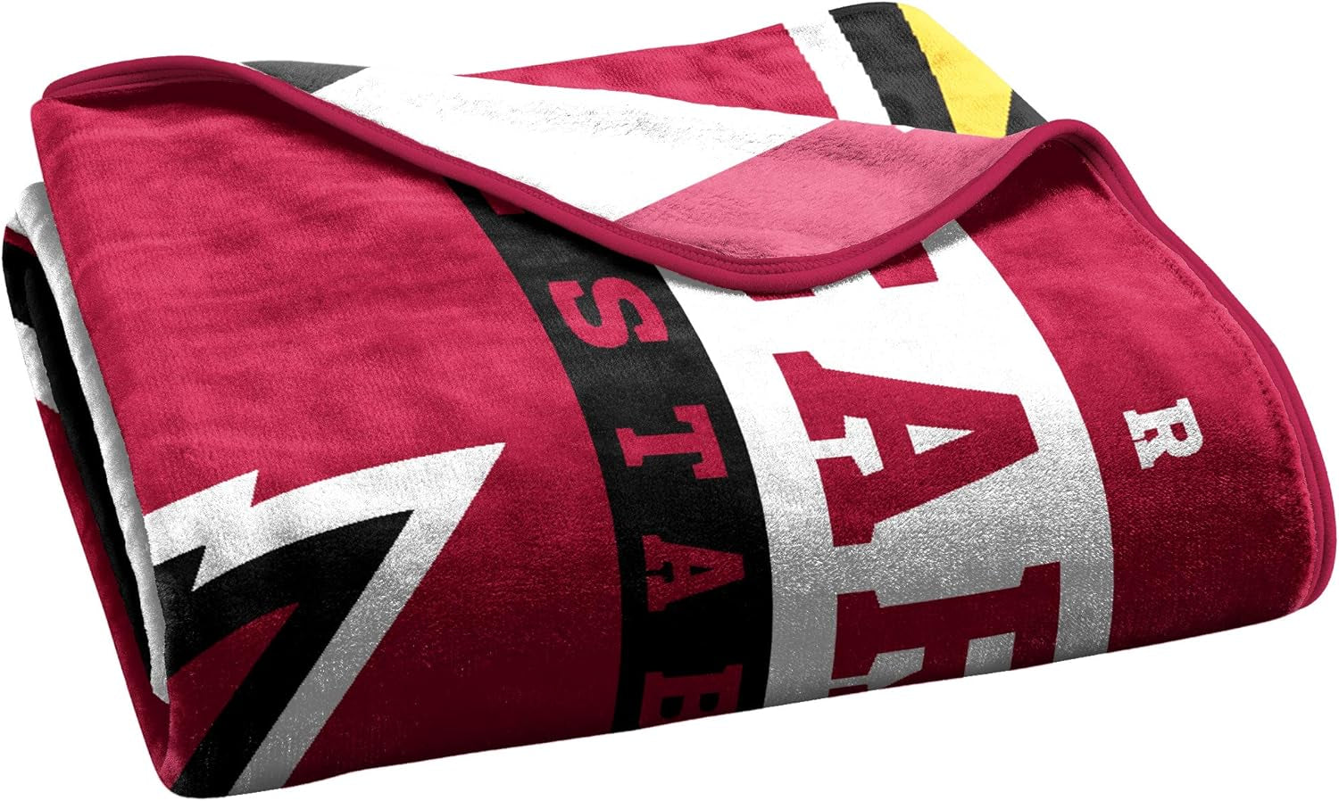 NFL Arizona Cardinals Unisex-Adult Raschel Throw Blanket, 60" X 80", 12Th Man