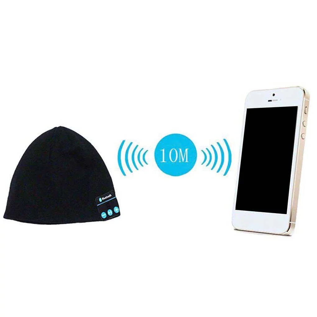 Wireless Headset Smart Cap Bluetooth Soft Warm Beanie Hat Headphone Speaker Mic Winter Hat for Outdoor Sport