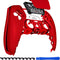 Chrome Red Glossy Touchpad Front Top Shell Compatible with Ps5 Controller BDM-010 020 030 040 050, DIY Replacement Shell Custom Touch Pad Cover Compatible with Ps5 Controller