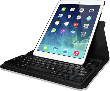 Keyboard Case for Ipad 4Th Generation/Ipad 3Rd Generation (2012 Model), Ipad 2 (2011 Model) 9.7 Inch Tablet - 360 Degree Rotating Stand Cover W/Built-In Wireless Bluetooth Keyboard, Black