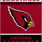 NFL Arizona Cardinals Unisex-Adult Raschel Throw Blanket, 60" X 80", 12Th Man